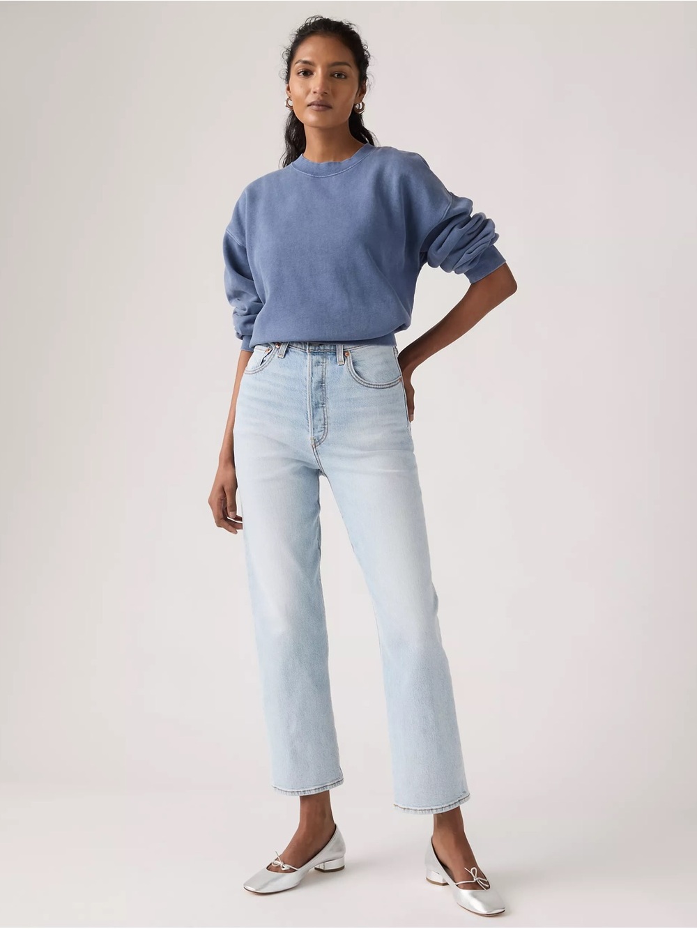 Levi’s Ribcage Straight Ankle Light Wash Size 26